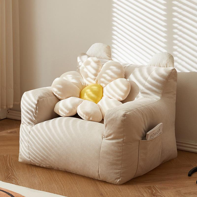 Floor Cushion Pouf - Umweltfreundlicher Nordischer Einzelsessel mit Weicher Komfortabler