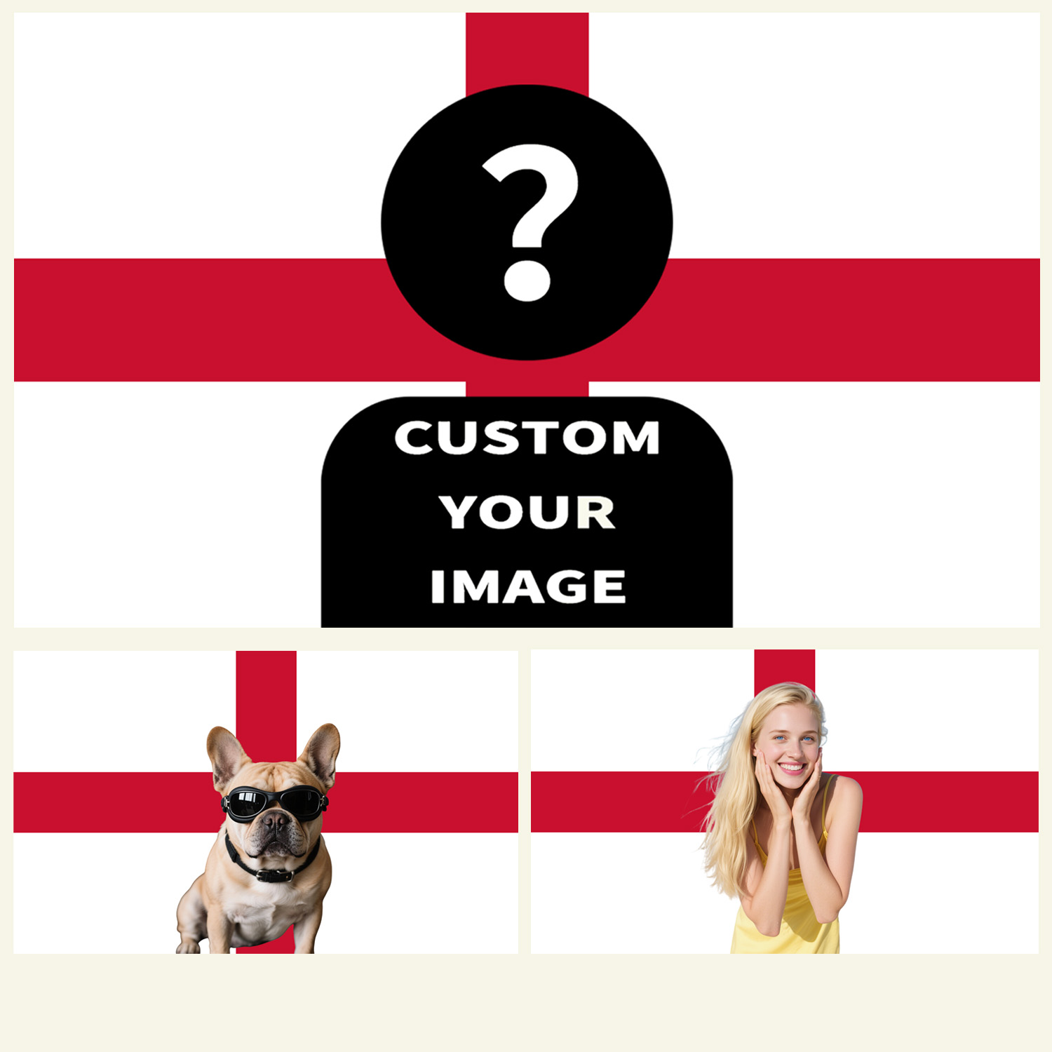 Home Textiles - 1 Stück 2D FLAT Personalisierter England-Wandteppich