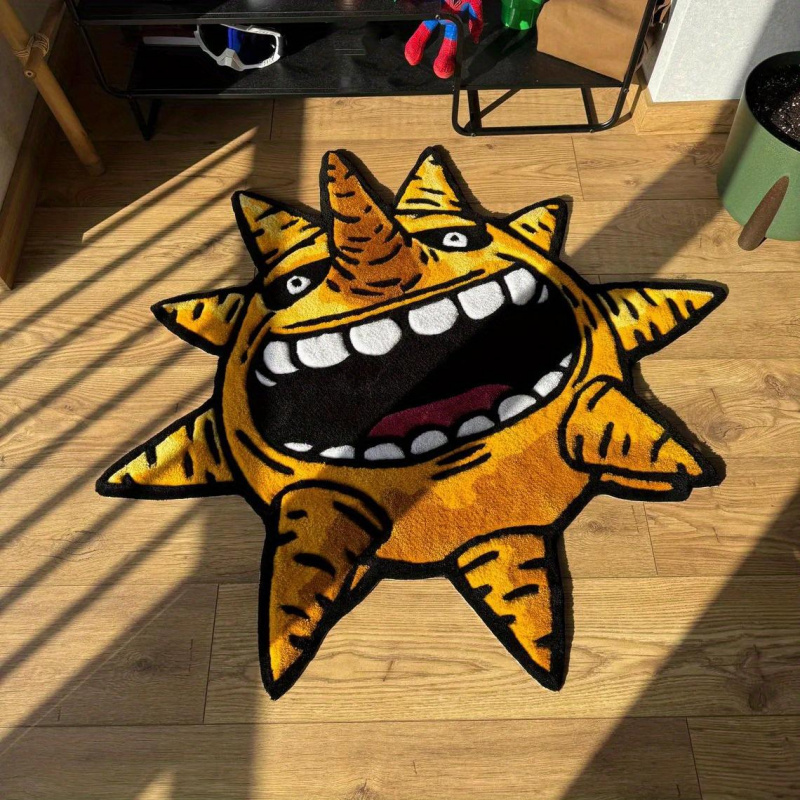 Xt Home Textiles - VIKAMA Anime-Stil Kreativer Sonnen-Teppich Einzigartiges Wohnaccessoire