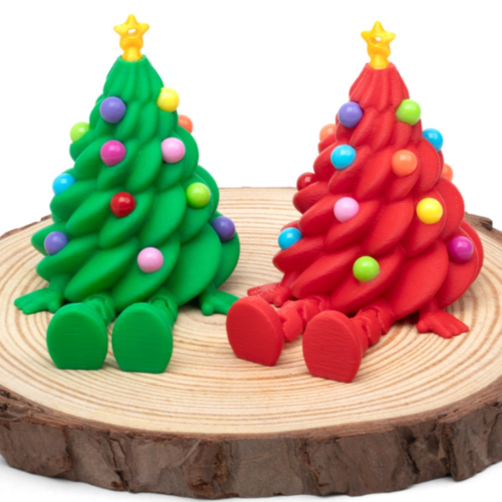 Xt Home Textiles - 3D-Gedruckte Weihnachtsbaum-Figuren Mehrfach Gelenkige Bewegliche Weihnachtsdekoration