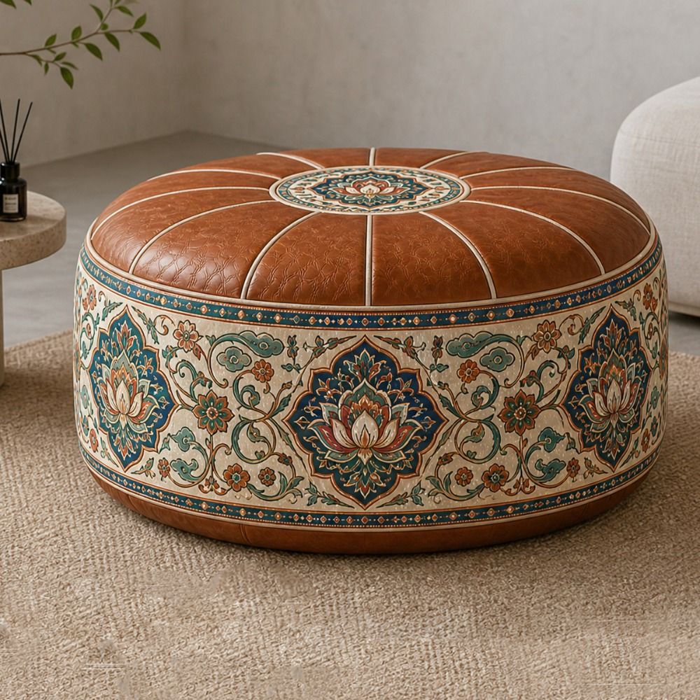 Neuer Ottoman-Pouf aus PU-Lede – Floor Cushion Pouf Bewertung und Preis