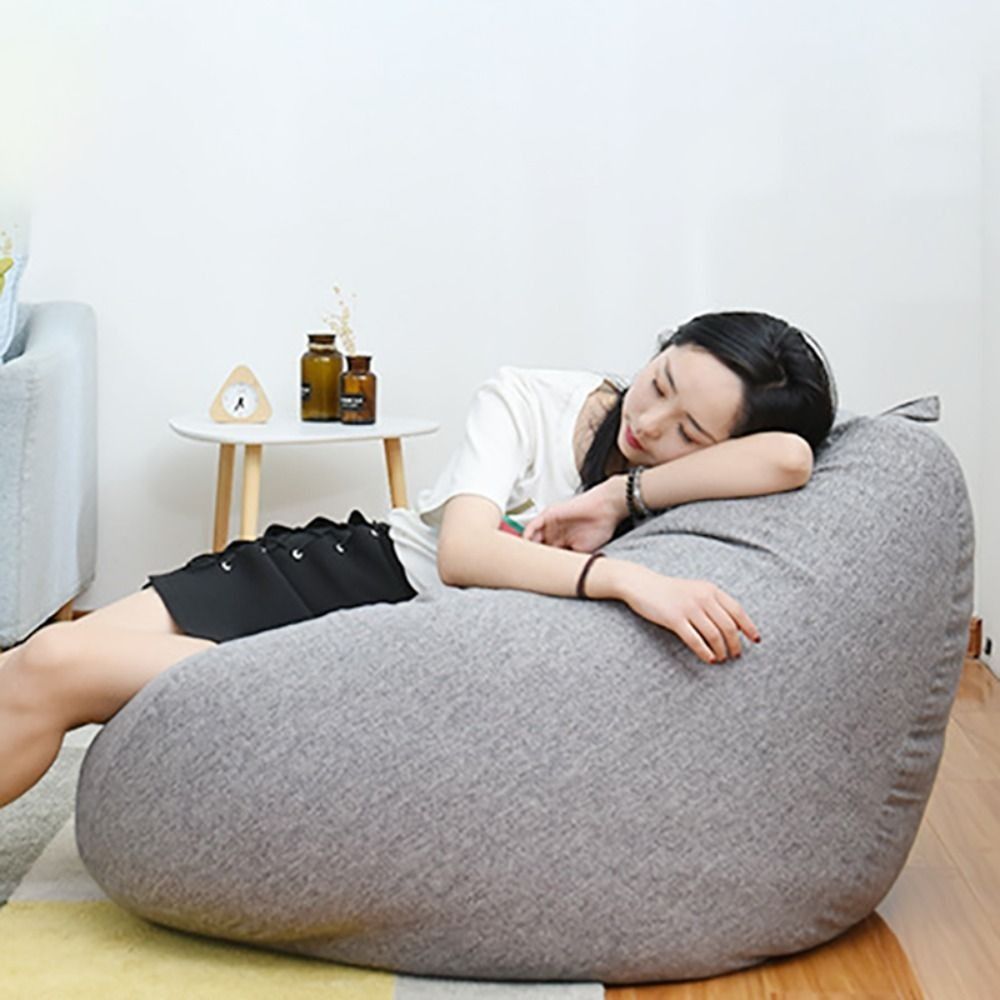 Bequemer Sitzsack-Sofabezug, a – Floor Cushion Pouf Bewertung und Preis