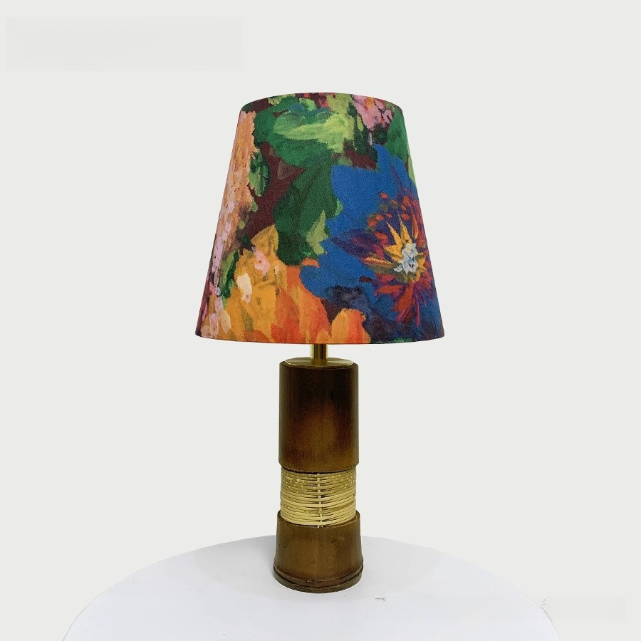 Tischlampe aus natürlichem Rat – Home Textiles Importers In Usa Bewertung und Preis