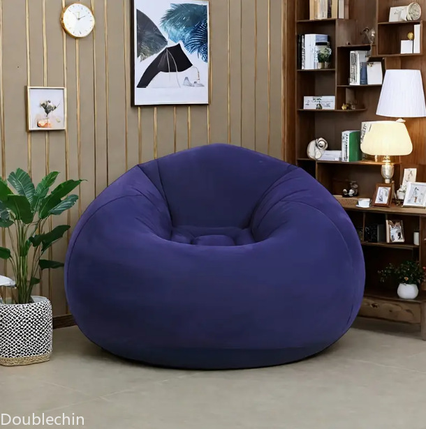 Einzelner Beflockter Aufblasba – Floor Cushion Pouf Bewertung und Preis