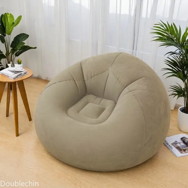 Einzelner Beflockter Aufblasba – Floor Cushion Pouf Bewertung und Preis
